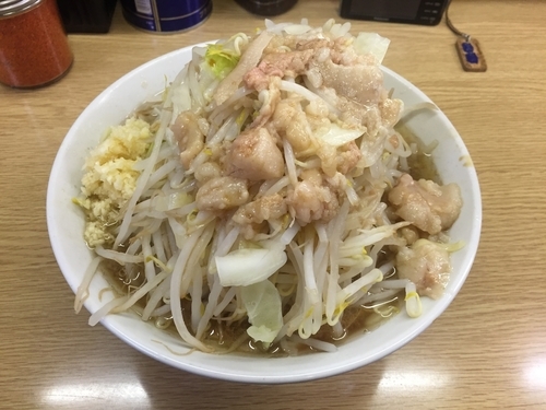 「ラーメン(にんにく、アブラ) 700円」@ラーメン二郎 栃木街道店の写真
