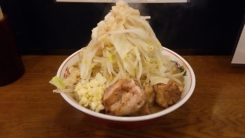 「小ラーメン（麺400g・ヤサイニンニクアブラ）」@眞久中の写真