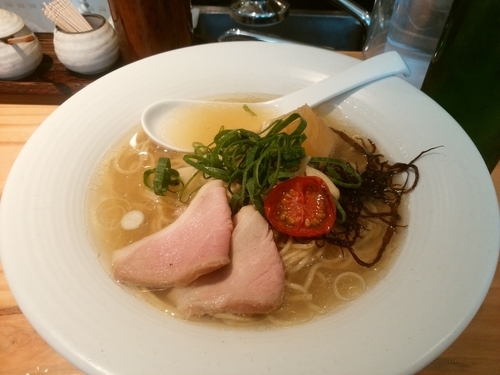 「【4/26限定】塩そば＋ビール」@麺処 篠はらの写真