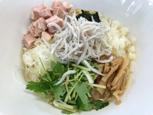 「しらすと生のりの山葵和え麺」@㐂九家の写真