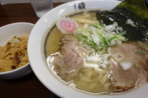 「中華そば平打ちこってり600円」@中華そば 馥の写真