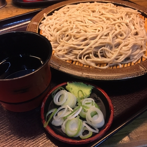 「石臼挽きもりそば（￥300）」@そば新 蒲田西口店の写真