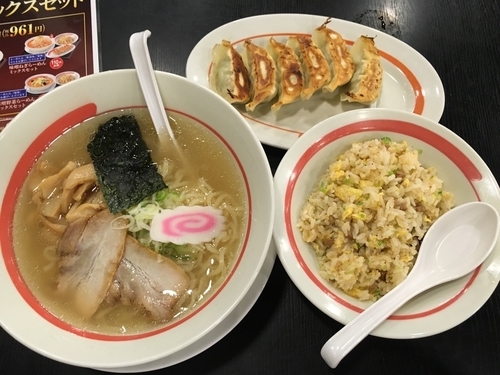 「塩らーめんミックスセット」@幸楽苑 サンモリノ那珂店の写真