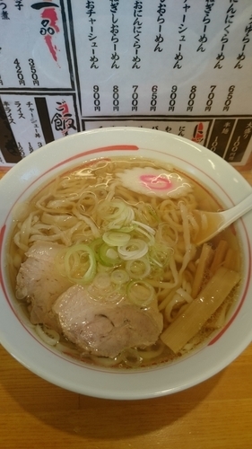 「しょうゆら～めん 650円」@手打ちらーめん なりやの写真