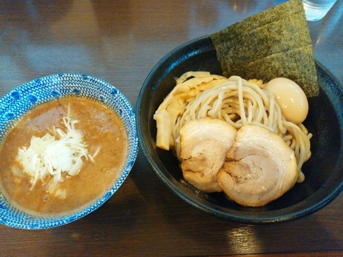 「特製つけ麺(並盛・250g)1,000円」@つけ麺 弥七の写真