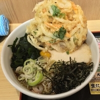 山かけそば＋かき揚げ天（￥420＋無料クーポン）