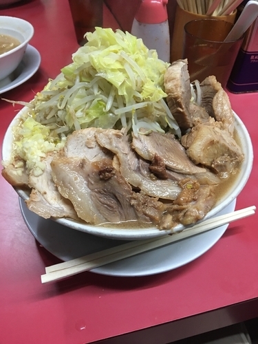 「特大豚ダブル ヤサイニンニク国産生姜 1000円」@ラーメン二郎 大宮店の写真