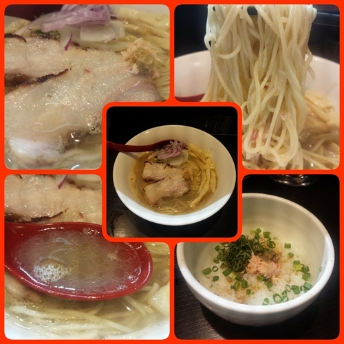 「【限定】蟹出汁特製らぁめん＋薬味飯」@麺処 夏海の写真