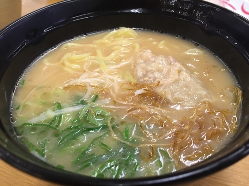 「鶏そぼろ入り西京味噌ラーメン 280円 (税別)」@スシロー 一之江店の写真