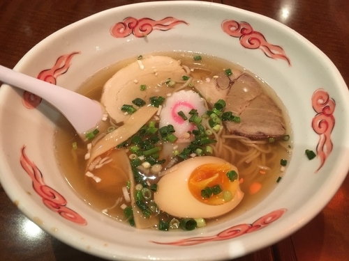 「ソラマチ中華そば＋餃子＋ご飯」@銀座天龍 東京ソラマチ店の写真