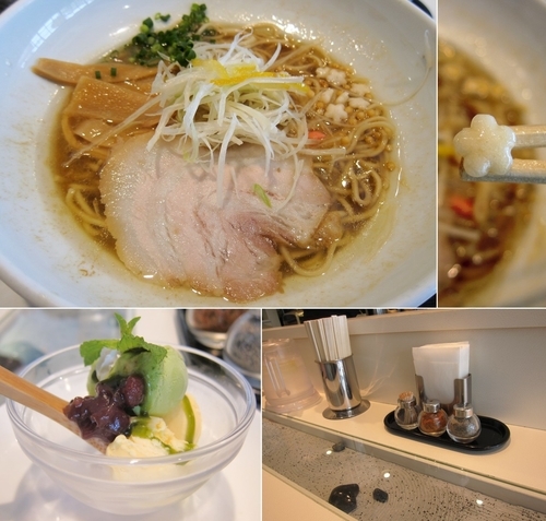 「ミニ甘味セット 930円（らーめん／こってり）」@らーめんと甘味処 九月堂の写真