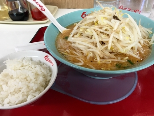 「味噌ラーメン¥630+もやし¥60+小ライス無料」@くるまやラーメン 保谷新町店の写真