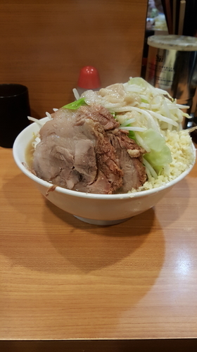 「小ラーメン730円(ヤサイニンニクアブラ)」@ラーメン二郎 八王子野猿街道店2の写真