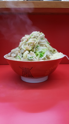 「小ラーメン700円(ヤサイニンニクアブラ)」@ラーメン二郎 松戸駅前店の写真