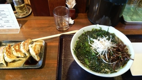 「塩 貝そばと餃子」@九十九里 麺ドラゴンの写真