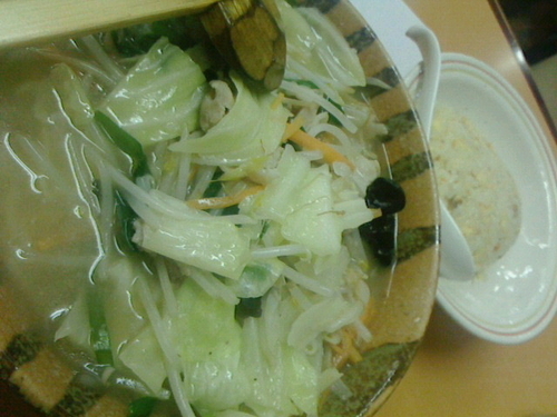 「Dセット(天下一タンメン&半チャーハン)」@天下一 飯田橋店の写真