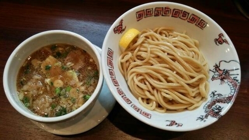 「牛ホルモンつけ麺」@つけめん ちっちょの写真