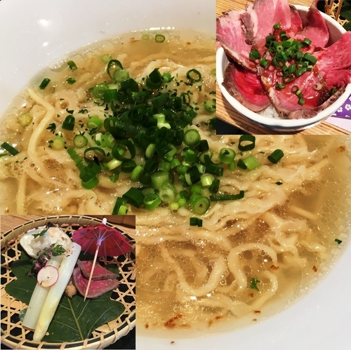 「《3周年特別限定》 春の宴～風の声に耳を澄ませ～+レジェン丼」@NOODLE STOCK 鶴おかの写真