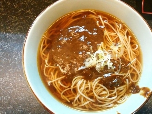 「カレーそば」@文殊 亀戸店の写真