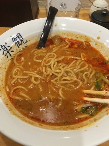 「ピリ辛味噌」@楽観（赤）の写真