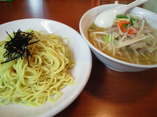 「野菜つけめん（塩）　650円」@ラーメンねぎっこ 北福島店の写真