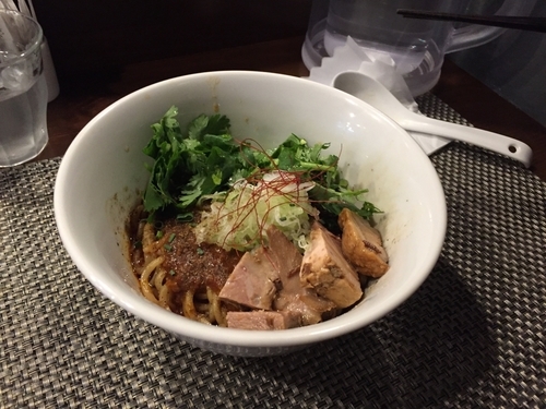 「麻婆 ＋パクチー、プチライス」@らぁ麺 やまぐち 辣式の写真