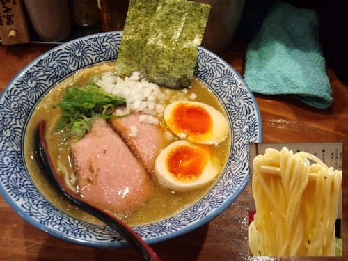 「濃厚煮干しそば味玉入850円」@濃厚煮干しそば 麺匠 濱星 関内店の写真
