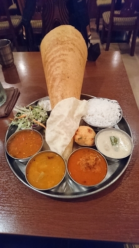 「Dセット（バスマティライス【インド米】・ミールズ）」@ダクシン 八重洲店の写真