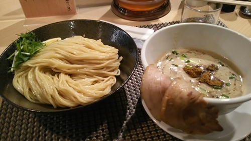 「鶏豚とろろつけ麺(麺300g)」@らーめん セアブラノ神 壬生本店の写真