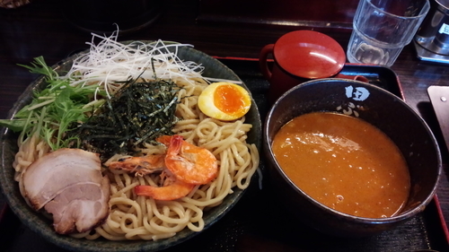 「濃厚海老味噌つけ麺大盛サービス（860円だったかな？）」@麺処 田ぶし 湘南台店の写真