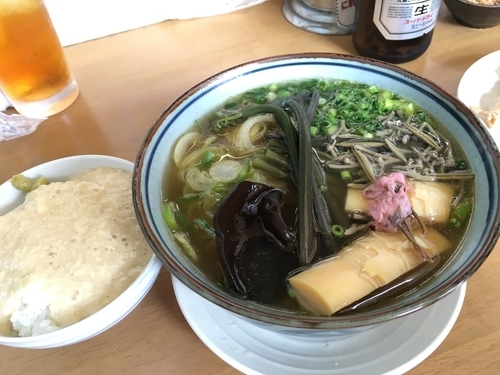 「旬の蕨蕎麦 (B)＋追い顎＋とろろ飯 (小)」@MENYA 食い味の道有楽の写真