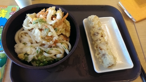 「海鮮かきあげ、冷やしぶっかけ」@足柄麺宿の写真