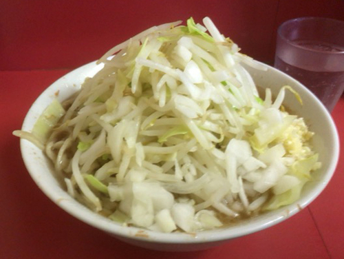 「小ラーメン(ヤサイ、ニンニク、玉ねぎ）」@ラーメン二郎 桜台駅前店の写真