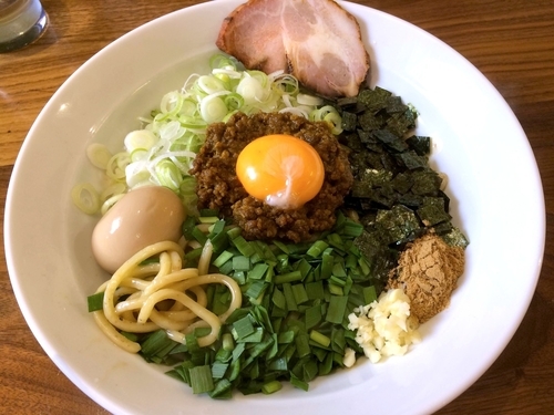 「カレー台湾まぜそば（850円）＋豚（100円）」@二代目 むじゃきの写真