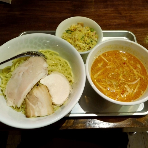「烏賊タンタンつけ麺（並 800円）」@らーめん なぶら 京王八王子店の写真