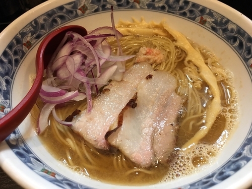 「限定 蟹出汁特製らぁめん＋薬味飯」@麺処 夏海の写真
