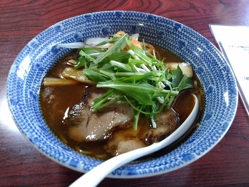 「スパイス醤油ラーメン　850円」@伊豆あまからやの写真