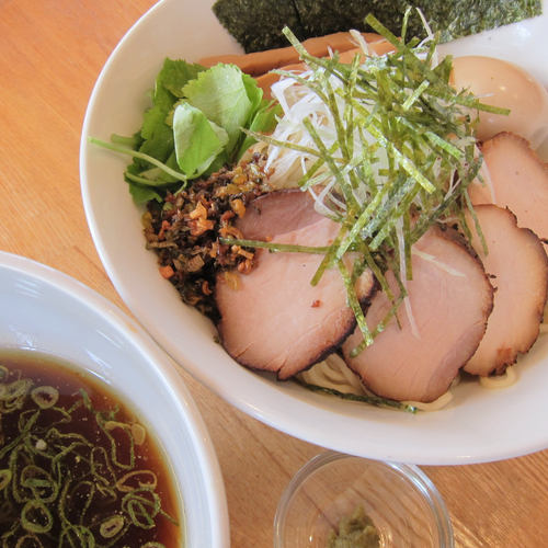 「特製甲州地鶏つけソバ 1,200円」@湖麺屋 Reel Cafeの写真