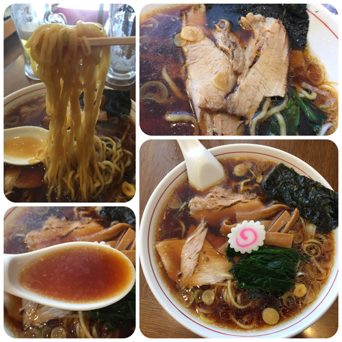 「しょうゆラーメン¥700+生ビール¥400」@オランダ亭の写真