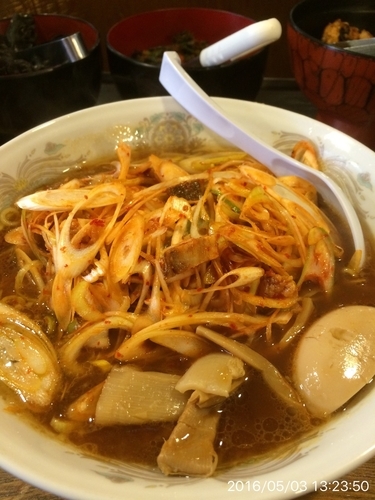 「辛ネギラーメン ¥650 大盛¥100」@みぞのくち野郎の写真
