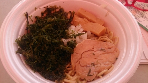 「ニボだく鶏そば(むじゃき×味箪笥)」@水戸のラーメンまつりⅡ ～炎のラーメンウィーク～の写真