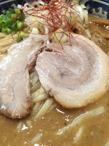 「濃厚エビ辛味噌中華そば 特盛」@中華そば・つけそば 浜屋 我孫子店の写真