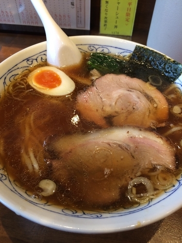 「支那そば」@白河手打中華そば ヱビスヤの写真