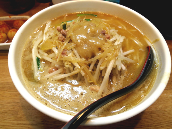 味噌ラーメン+チンピラ玉子