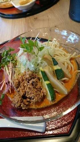 「冷やし担々麺 ～香味重ね～  ９００円」@麺や Co粋の写真