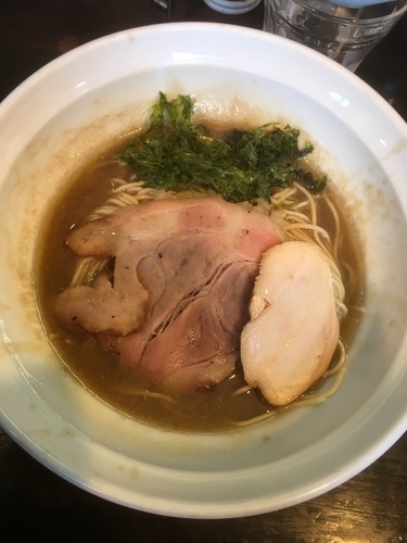 「煮干濃麺HV800円、和え玉150円、味玉100円」@濃麺 海月の写真