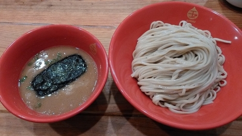 「豚鶏つけめん（中盛）」@赤備の写真