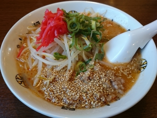 「胡麻醤メン760円＋ライス70円」@きんしゃい亭＆麺や たぶきん 赤道店の写真