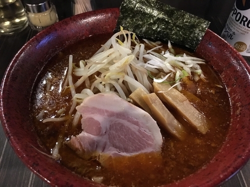 「とん赤ぶし＋超辛（100円）」@らーめん屋本舗 麺龍 仙台駅前店の写真