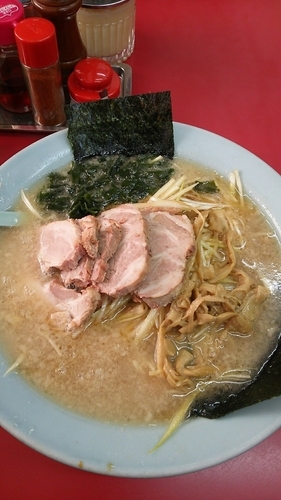 「ネギチャーシュー麺(脂多め、固め)」@ラーメンショップ幸手 金田亭の写真